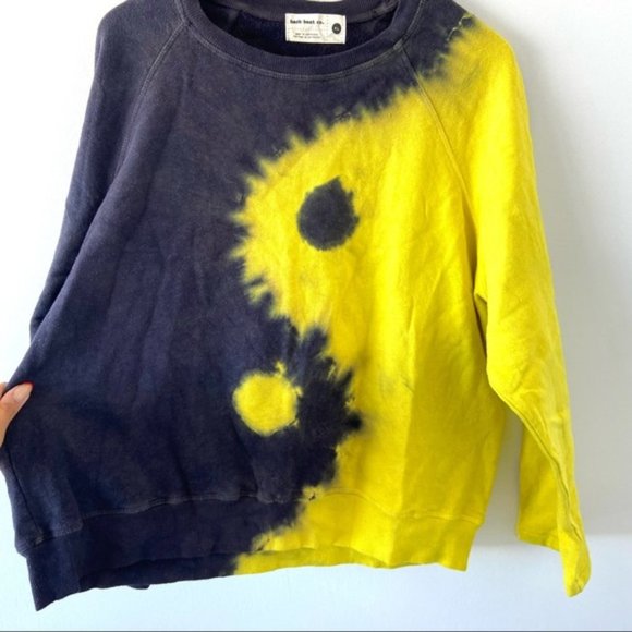 Back Beat Co. Crew Hemp Yin Yang Tie Dye sweater - Picture 5 of 7